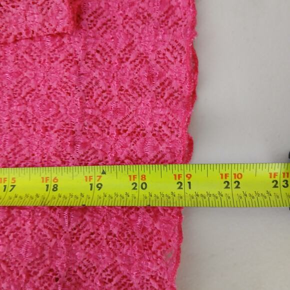 True Y2K Britney Black Pink Sheer Lace 3/4 Sleeve Top Petite SM Coquette Fairy - Picture 8 of 9